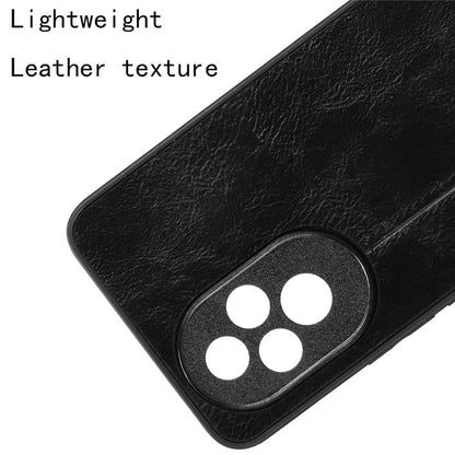 For Honor 200 Pro 5G Case Stitching Line PU Leather Coated PC+TPU Cover