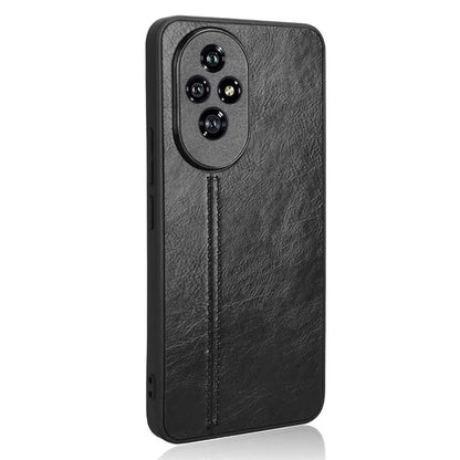 For Honor 200 Pro 5G Case Stitching Line PU Leather Coated PC+TPU Cover