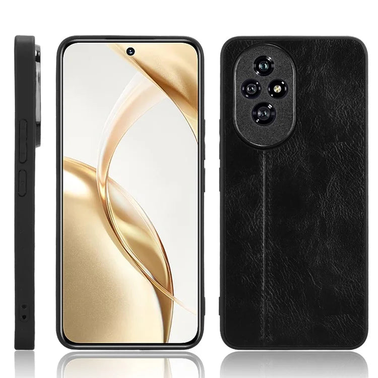 For Honor 200 Pro 5G Case Stitching Line PU Leather Coated PC+TPU Cover