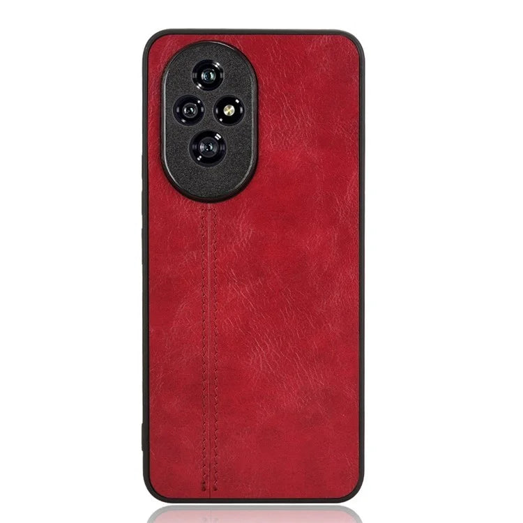 For Honor 200 Pro 5G Case Stitching Line PU Leather Coated PC+TPU Cover