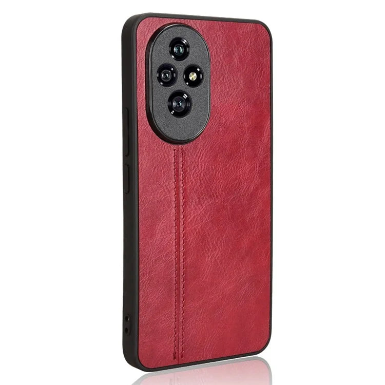 For Honor 200 Pro 5G Case Stitching Line PU Leather Coated PC+TPU Cover