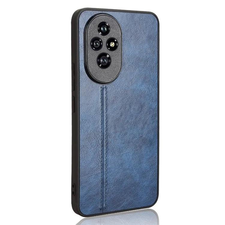 For Honor 200 Pro 5G Case Stitching Line PU Leather Coated PC+TPU Cover