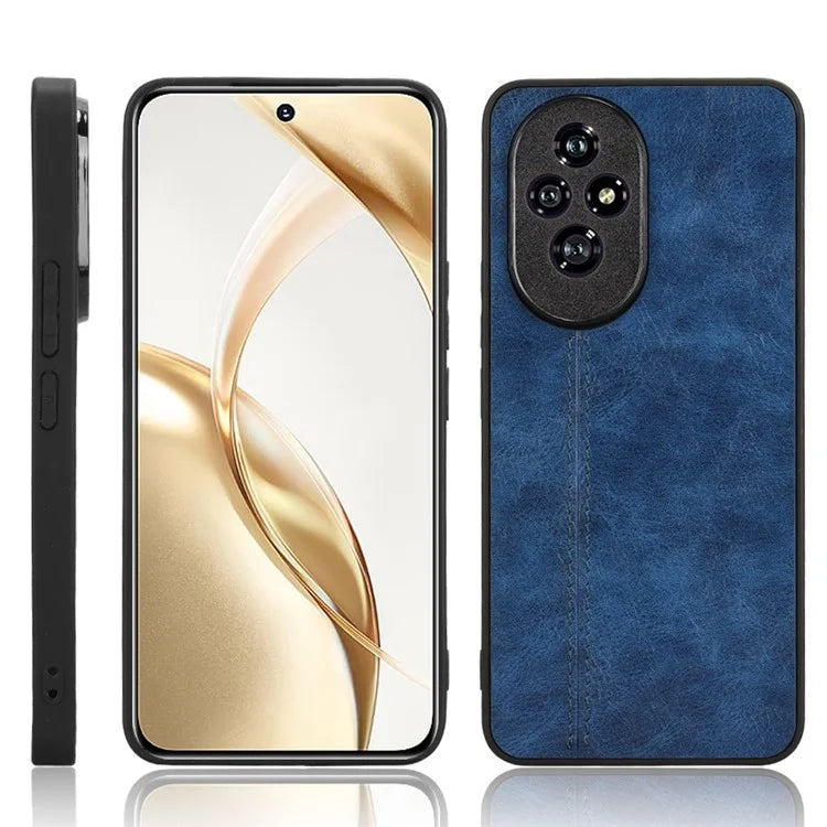 For Honor 200 Pro 5G Case Stitching Line PU Leather Coated PC+TPU Cover
