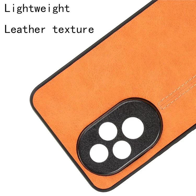 For Honor 200 Pro 5G Case Stitching Line PU Leather Coated PC+TPU Cover