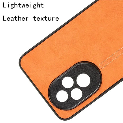For Honor 200 Pro 5G Case Stitching Line PU Leather Coated PC+TPU Cover