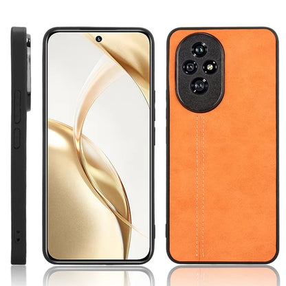 For Honor 200 Pro 5G Case Stitching Line PU Leather Coated PC+TPU Cover