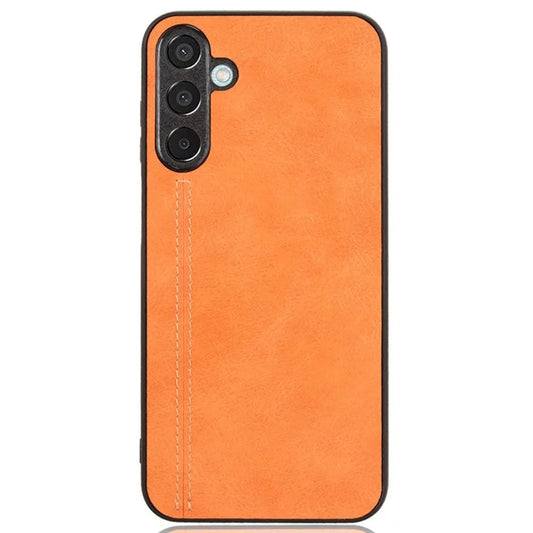 For Samsung Galaxy M15 5G Case Leather Coated PC+TPU Cover Stitching Line