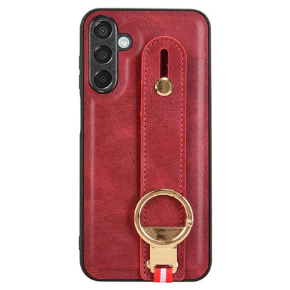 For Samsung Galaxy M15 5G Case Bottle Opener Wristband Leather+PC+TPU Phone Cover