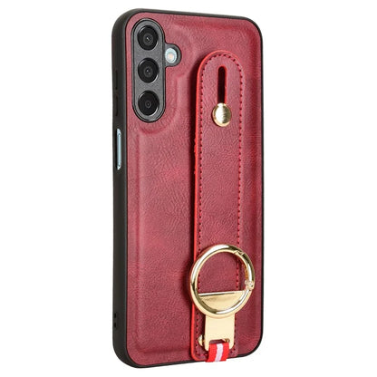 For Samsung Galaxy M15 5G Case Bottle Opener Wristband Leather+PC+TPU Phone Cover