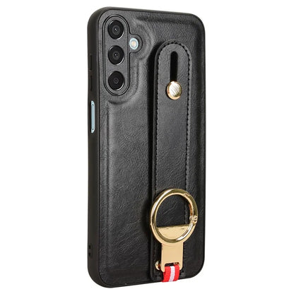 For Samsung Galaxy M15 5G Case Bottle Opener Wristband Leather+PC+TPU Phone Cover