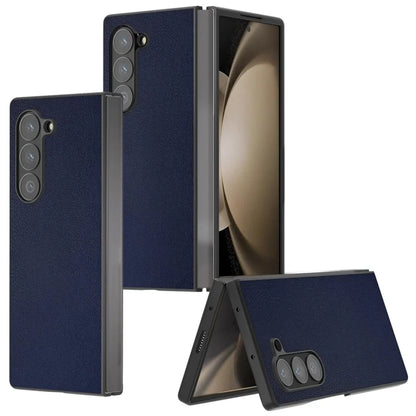 For Samsung Galaxy Z Fold6 5G Case PU Leather Coated PC Protective Phone Cover