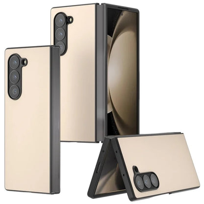 For Samsung Galaxy Z Fold6 5G Case PU Leather Coated PC Protective Phone Cover