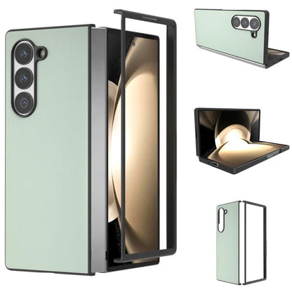 For Samsung Galaxy Z Fold6 5G Case PU Leather Coated PC Protective Phone Cover
