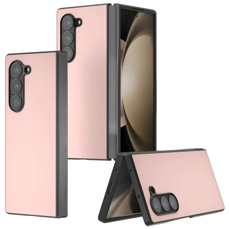 For Samsung Galaxy Z Fold6 5G Case PU Leather Coated PC Protective Phone Cover