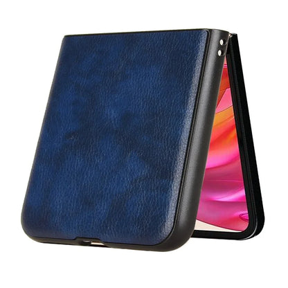 For Motorola Razr 50 Ultra 5G Case Litchi Texture Leather PC Phone Cover