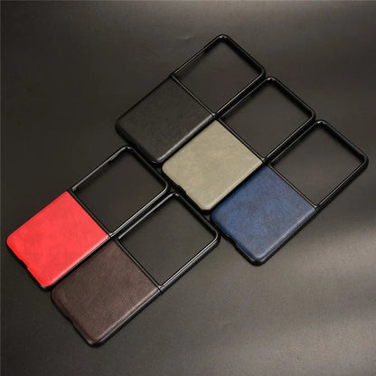 For Motorola Razr 50 Ultra 5G Case Litchi Texture Leather PC Phone Cover