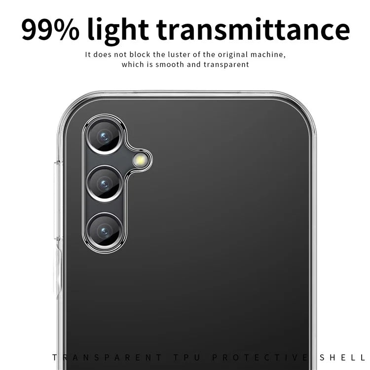 MOFI For Samsung Galaxy S24 FE Clear Case Anti-scratch Soft TPU Phone Cover