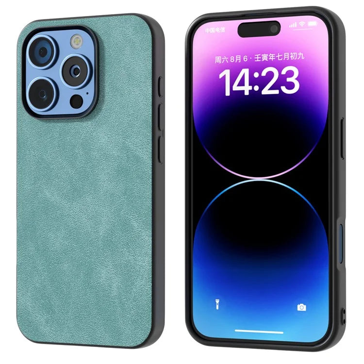 For iPhone 16 Pro Max Case PU Leather PC TPU Hybrid Phone Cover