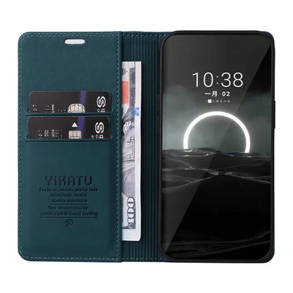 YIKATU YK-001 For Huawei Pura 70 Case Leather Phone Cover Card Slot Stand Strong Magnetic