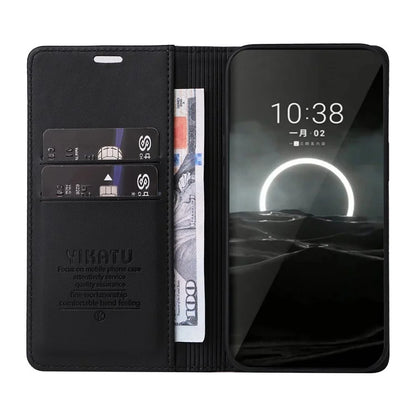 YIKATU YK-001 For Huawei Pura 70 Case Leather Phone Cover Card Slot Stand Strong Magnetic