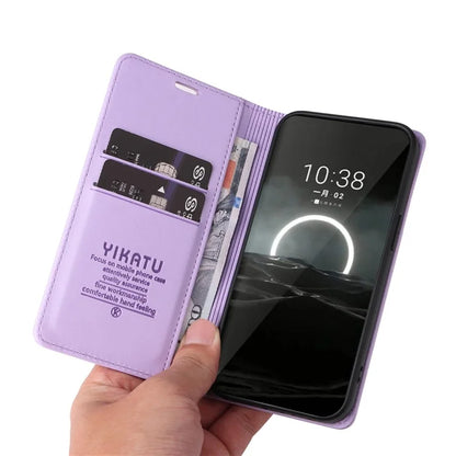 YIKATU YK-001 For Huawei Pura 70 Case Leather Phone Cover Card Slot Stand Strong Magnetic
