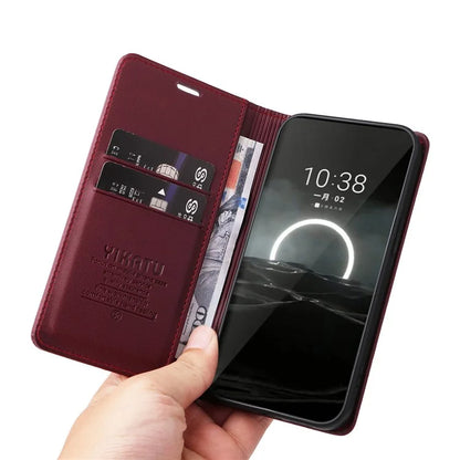 YIKATU YK-001 For Huawei Pura 70 Case Leather Phone Cover Card Slot Stand Strong Magnetic