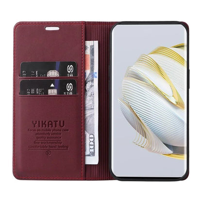YIKATU YK-001 For Huawei Pura 70 Pro / Pura 70 Pro+ Case Wallet Flip Leather Phone Cover Hidden Magnetic