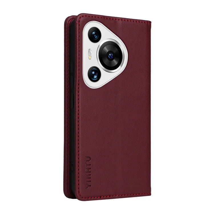 YIKATU YK-001 For Huawei Pura 70 Pro / Pura 70 Pro+ Case Wallet Flip Leather Phone Cover Hidden Magnetic