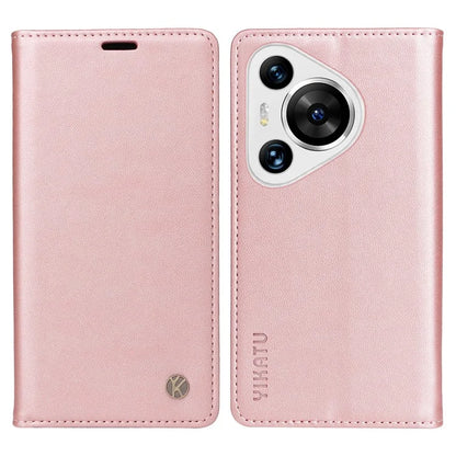 YIKATU YK-001 For Huawei Pura 70 Pro / Pura 70 Pro+ Case Wallet Flip Leather Phone Cover Hidden Magnetic