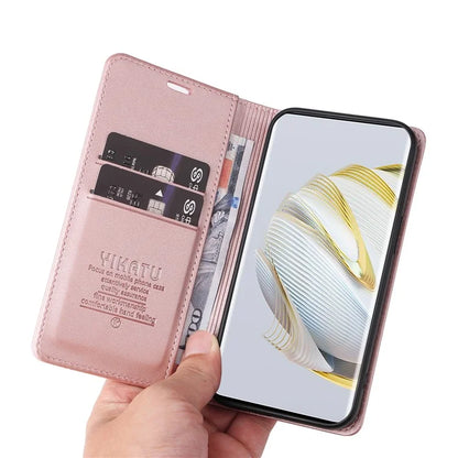 YIKATU YK-001 For Huawei Pura 70 Pro / Pura 70 Pro+ Case Wallet Flip Leather Phone Cover Hidden Magnetic