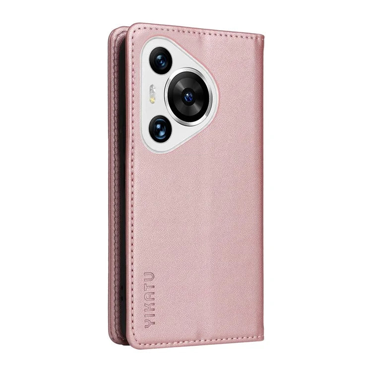 YIKATU YK-001 For Huawei Pura 70 Pro / Pura 70 Pro+ Case Wallet Flip Leather Phone Cover Hidden Magnetic