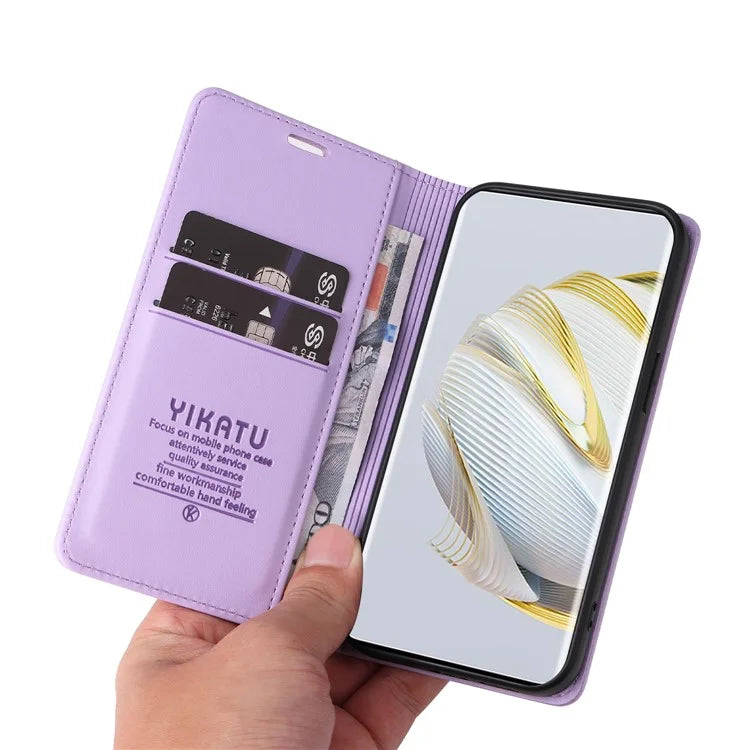 YIKATU YK-001 For Huawei Pura 70 Pro / Pura 70 Pro+ Case Wallet Flip Leather Phone Cover Hidden Magnetic