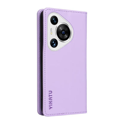 YIKATU YK-001 For Huawei Pura 70 Pro / Pura 70 Pro+ Case Wallet Flip Leather Phone Cover Hidden Magnetic