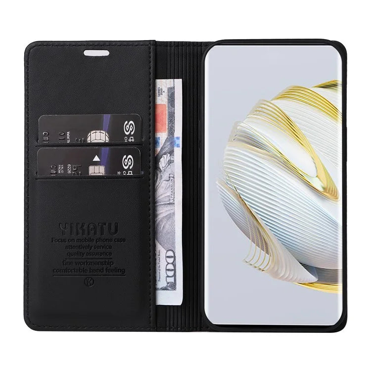 YIKATU YK-001 For Huawei Pura 70 Pro / Pura 70 Pro+ Case Wallet Flip Leather Phone Cover Hidden Magnetic