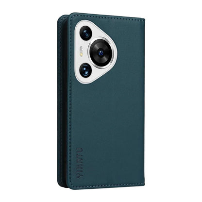 YIKATU YK-001 For Huawei Pura 70 Pro / Pura 70 Pro+ Case Wallet Flip Leather Phone Cover Hidden Magnetic