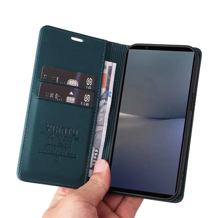 YIKATU YK-001 For Sony Xperia 1 VI Case Card Slot Stand Leather Phone Cover Wallet