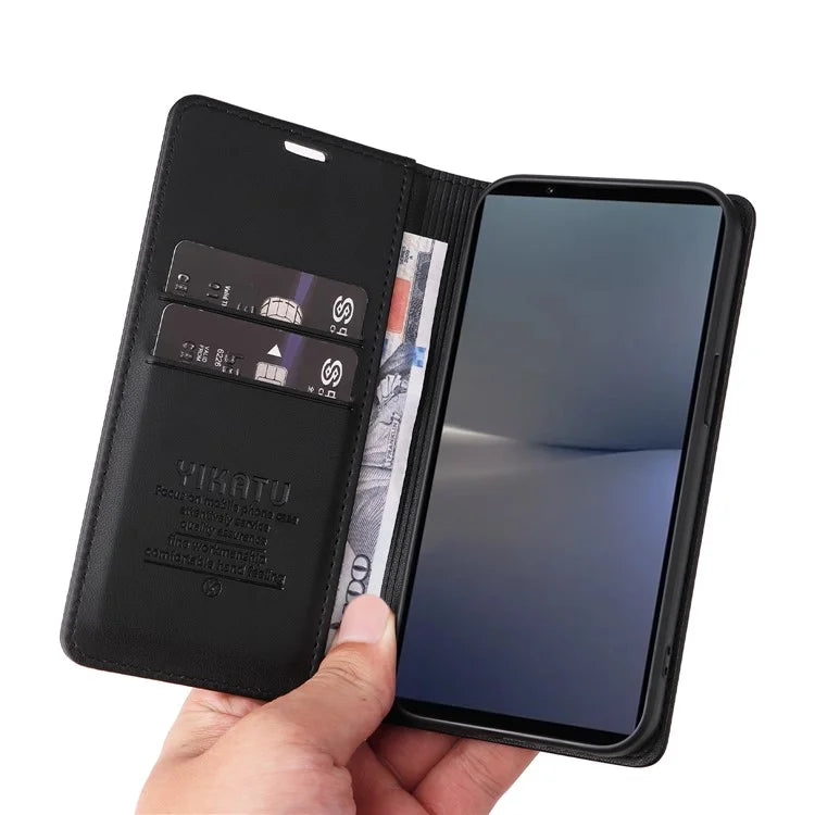 YIKATU YK-001 For Sony Xperia 1 VI Case Card Slot Stand Leather Phone Cover Wallet