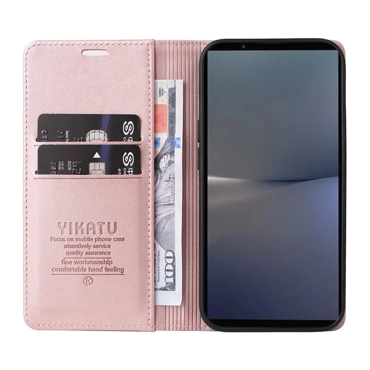 YIKATU YK-001 For Sony Xperia 1 VI Case Card Slot Stand Leather Phone Cover Wallet