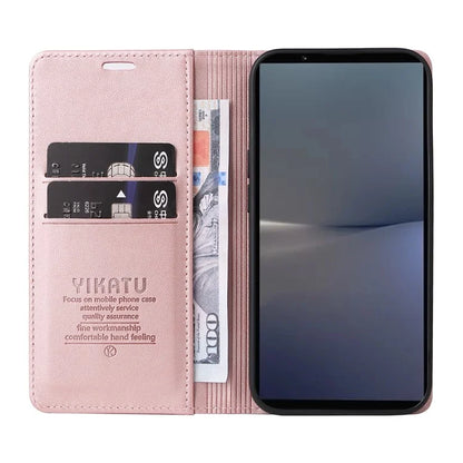 YIKATU YK-001 For Sony Xperia 1 VI Case Card Slot Stand Leather Phone Cover Wallet