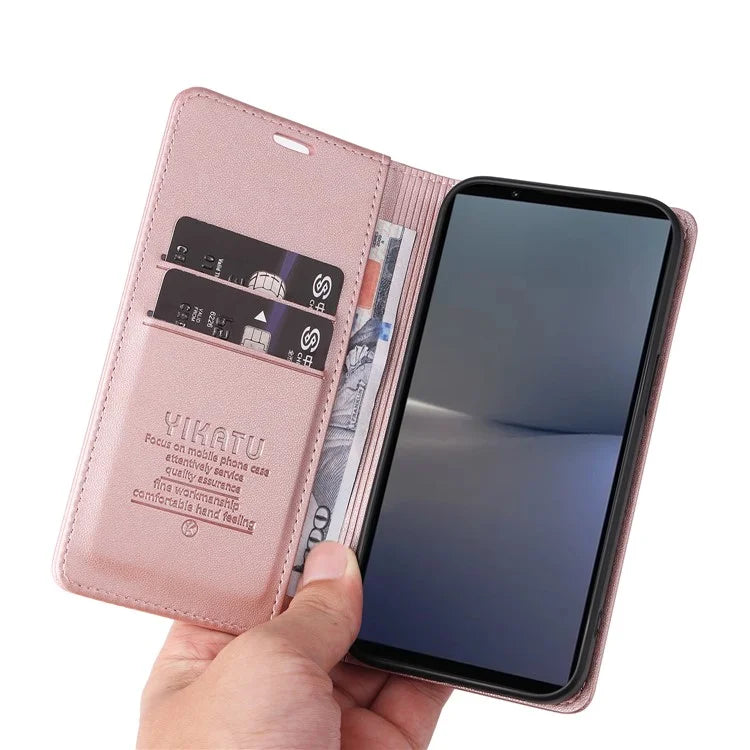 YIKATU YK-001 For Sony Xperia 1 VI Case Card Slot Stand Leather Phone Cover Wallet