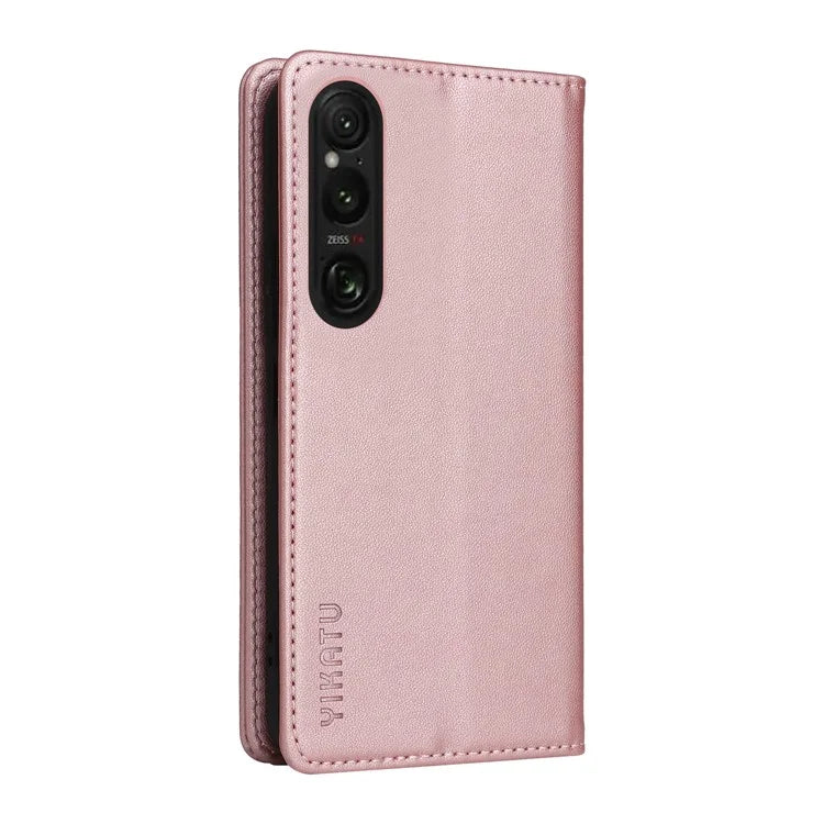 YIKATU YK-001 For Sony Xperia 1 VI Case Card Slot Stand Leather Phone Cover Wallet