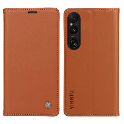 YIKATU YK-001 For Sony Xperia 1 VI Case Card Slot Stand Leather Phone Cover Wallet