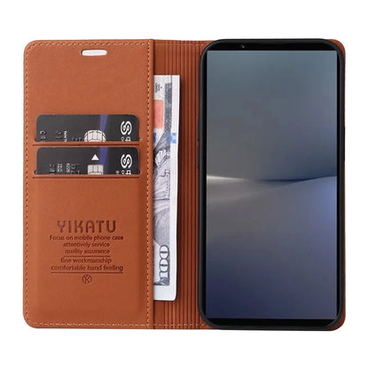 YIKATU YK-001 For Sony Xperia 1 VI Case Card Slot Stand Leather Phone Cover Wallet