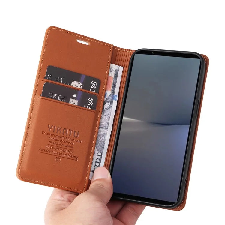 YIKATU YK-001 For Sony Xperia 1 VI Case Card Slot Stand Leather Phone Cover Wallet