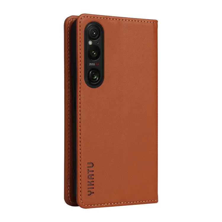YIKATU YK-001 For Sony Xperia 1 VI Case Card Slot Stand Leather Phone Cover Wallet