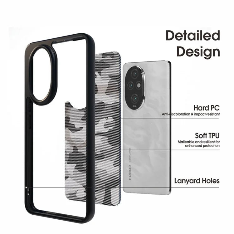 IBMRS For Honor 200 Pro 5G Case Hard PC Soft TPU Phone Cover Airbag Corners Shockproof