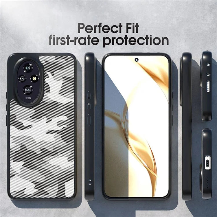 IBMRS For Honor 200 5G Case 2 in 1 Hybrid Hard PC Soft TPU Phone Cover