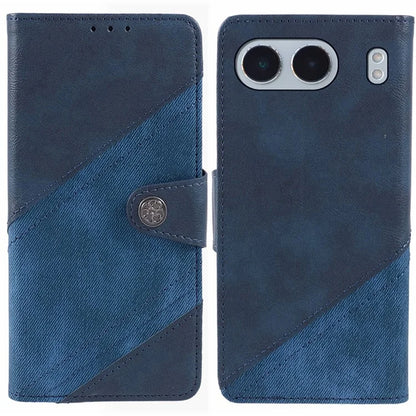 For OnePlus Nord 4 Case Leather Wallet Stand Phone Cover Texture Splicing