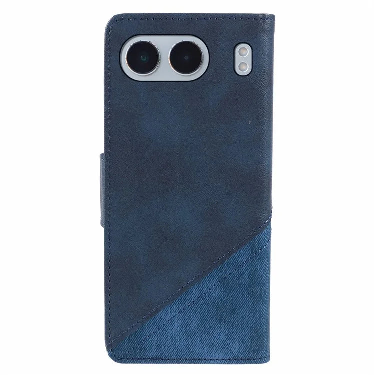 For OnePlus Nord 4 Case Leather Wallet Stand Phone Cover Texture Splicing