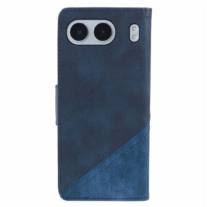For OnePlus Nord 4 Case Leather Wallet Stand Phone Cover Texture Splicing